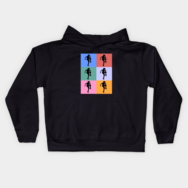 Mom Fitness Kids Hoodie by cypryanus